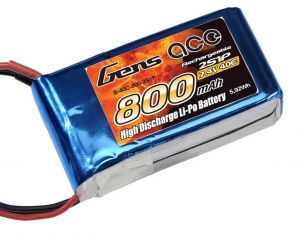 800mAh 7.4V 40C Gens Ace