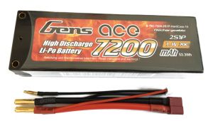 7200mAh 7.4V 70C HardCase Gens Ace