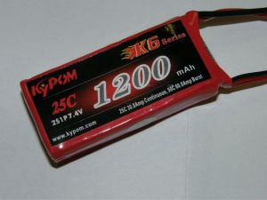 Kypom 7,4V 1200mAh 25C